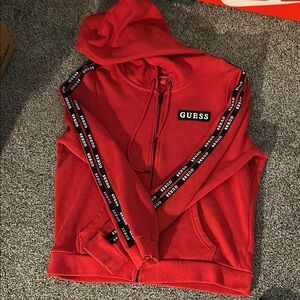 Guess Red Hoodie with Logo